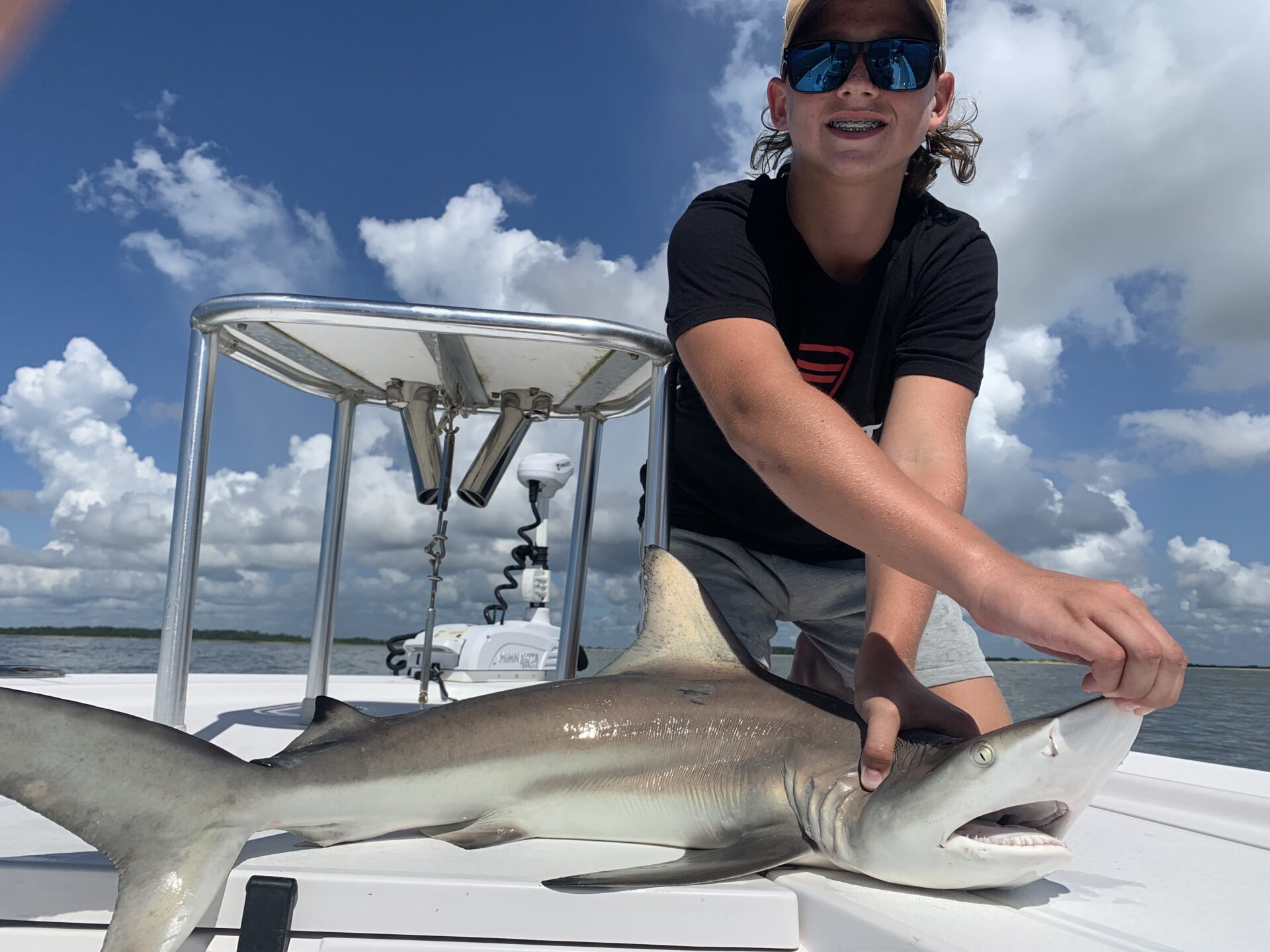 Man catches 10-foot Tiger Shark on Pawley's Island beachfront